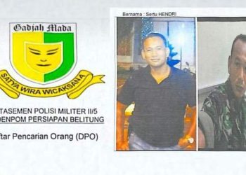 Keberadaan Hendri, mantan prajurit TNI berpangkat sersan satu yang masuk dalam daftar pencarian orang (DPO), masih menjadi misteri. (dok. istimewa)