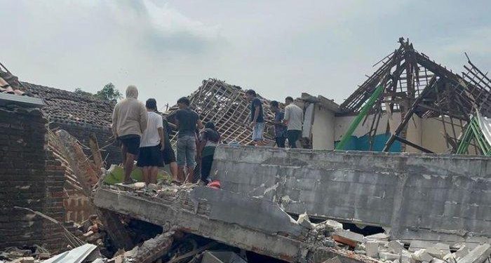 Ledakan rumah polisi di Mojokerto (dok. istimewa)