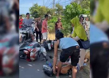 WNA Amerika aniaya lansia di Pangandaran (dok. istimewa)