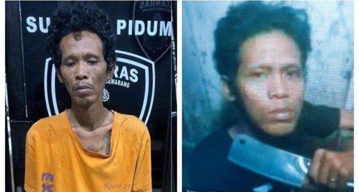 Imam Ghozali (36) pembunuh ibu kandung di rumah jalan Gunungsari RT 010 RW 009 Kelurahan Jomblang Kecamatan Candisari Semarang tertangkap, Minggu (23/2/2025). (dok. istimewa)