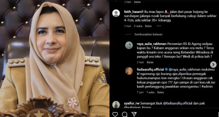Bupati Pekalongan memaki netizen ketika mempertanyakan anggaran RS Ki Ageng Sedayu (dok. istimewa)