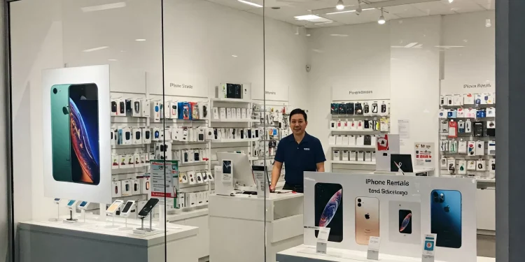 Ilustrasi persewaan iPhone (dok. Gemini AI)