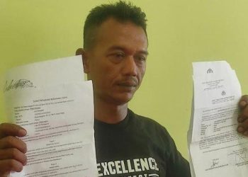 Aziz Riswanto (warga Desa Kaligede, Kecamatan Senori, Kabupaten Tuban) menjadi korban penipuan polisi (dok. istimewa)