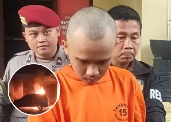 Iqbal Gandi Siregar bakar mobil karena cemburu buta, tapi salah sasaran. (dok. istimewa)