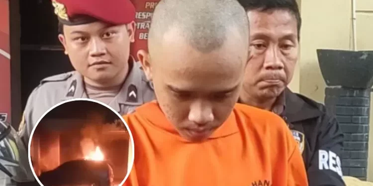 Iqbal Gandi Siregar bakar mobil karena cemburu buta, tapi salah sasaran. (dok. istimewa)