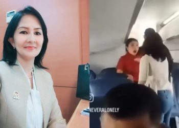 Anggota DPRD Sumatera Utara Megawati Zebua diduga mencekik pramugari Wings Air (dok. istimewa)