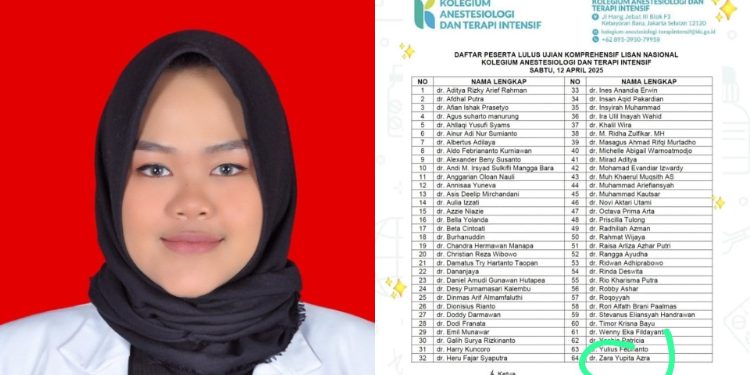 Dokter Zara Yupita Azra (ZYA), tersangka kasus dugaan perundungan terhadap peserta Program Pendidikan Dokter Spesialis (PPDS) Universitas Diponegoro (Undip), Aulia Risma Lestari (dok. istimewa)