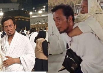 Zainal Abidin viral karena gendong ibu saat tawaf di Mekah (dok. istimewa)