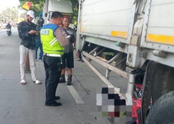 Mahasiswa tewas tabrak truk parkir (dok. istimewa)