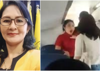 Megawati Zebua anggota DPRD Sumatera Utara cekik pramugari Wings Air (dok. istimewa)