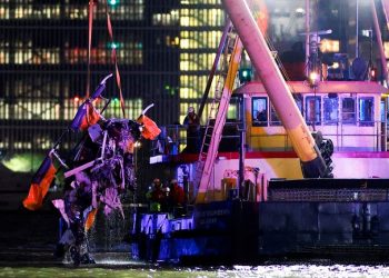 Keluarga pejabat perusahaan teknologi Siemens tewas kecelakaan helikopter jatuh di Sungai Hudson, AS (dok. CNBC)