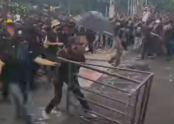 Kerusuhan demo May Day di Kota Semarang (dok. istimewa)