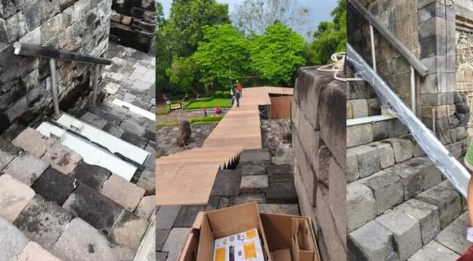 Eskalator di Borobudur (dok. istimewa)