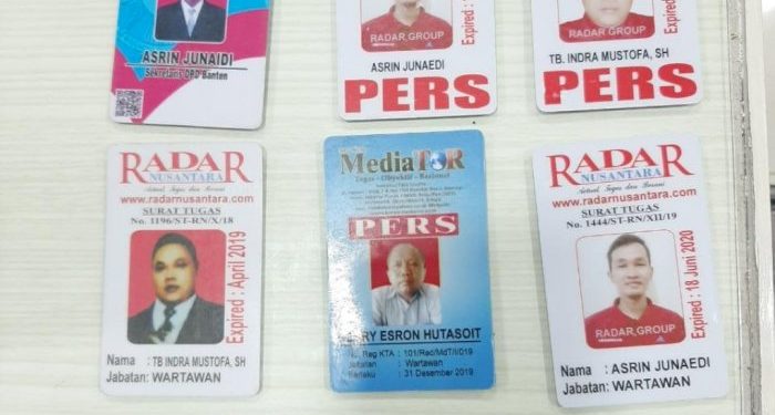 Polisi tangkap wartawan gadungan (dok. istimewa)