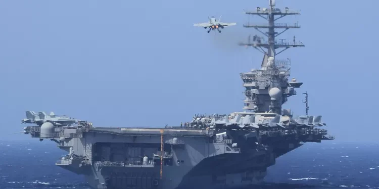 Kapal induk AS lewati perairan Indonesia menuju Iran (dok. istimewa)