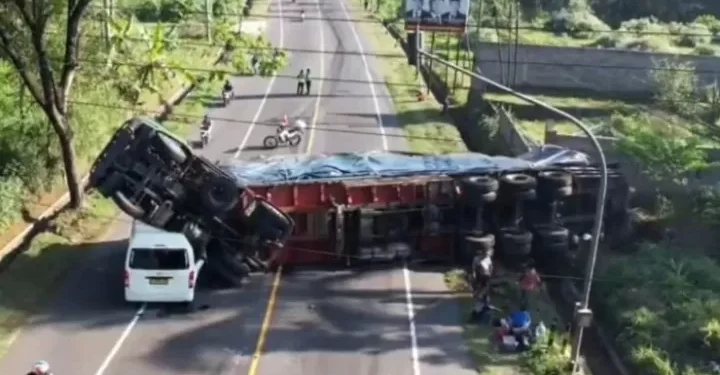 Kecelakaan truk ODOL di Boyolali (dok. istimewa)