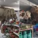 Seekor gajah di Thailand nampak sedang mengambil makanan di toko kelontong (dok. istimewa)