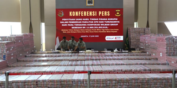 Kejaksaan Agung sita uang dari korupsi ekspor CPO oleh Wilmar Group (dok. istimewa)