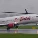 Batik Air mendarat miring saat tiba di Bandara Soetta (dok. istimewa)