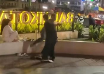 Pemain skateboard ditendang seorang pria di Depok Open Space (dok. istimewa)