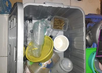 Penemuan amunisi di kedai es teh Semarang (dok. istimewa)