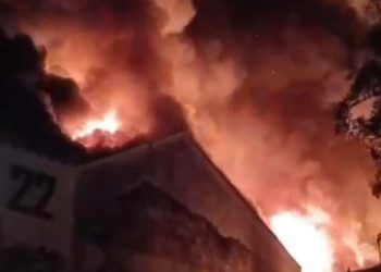 Kebakaran di restoran Sego Bancakan Kota Lama Semarang (dok. istimewa)