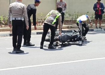 Polisi lakukan reka adegan kecelakaan mahasiswa Unnes Iko Juliant (dok. istimewa)