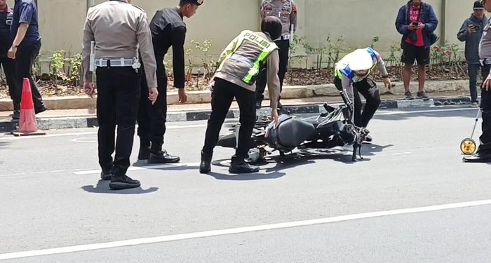 Polisi lakukan reka adegan kecelakaan mahasiswa Unnes Iko Juliant (dok. istimewa)