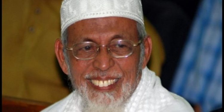 Abu Bakar Baasyir mantan napiter berkunjung ke rumah Joko Widodo di Solo. (dok. istimewa)