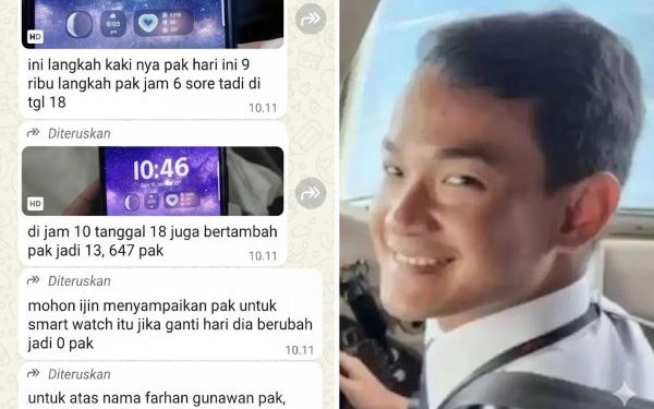Basarnas memastikan data langkah kaki smartwatch ko-pilot ATR 42-500 Farhan Gunawan terekam beberapa bulan lalu. (dok. istimewa)