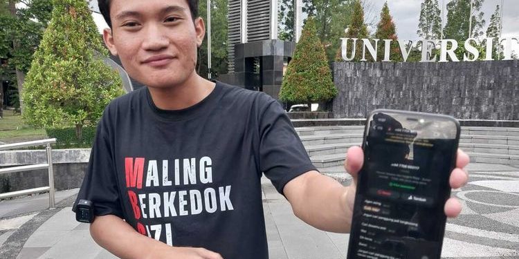 Polisi masih mendalami laporan dugaan penghinaan terhadap Presiden Prabowo Subianto yang dilayangkan terhadap mantan Ketua BEM UGM, Tiyo Ardianto. (dok. istimewa)