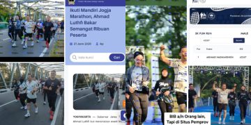 Viral dugaan pelanggaran dalam MJM 2026. Warganet menyoroti penggunaan nomor BIB peserta lain, perubahan dokumentasi di situs Pemprov Jateng, hingga berita yang disebut tidak lagi dapat diakses. (dok. istimewa)