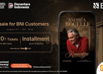 Tiket konser Andrea Bocelli di Indonesia mulai presale. (dok. istimewa)